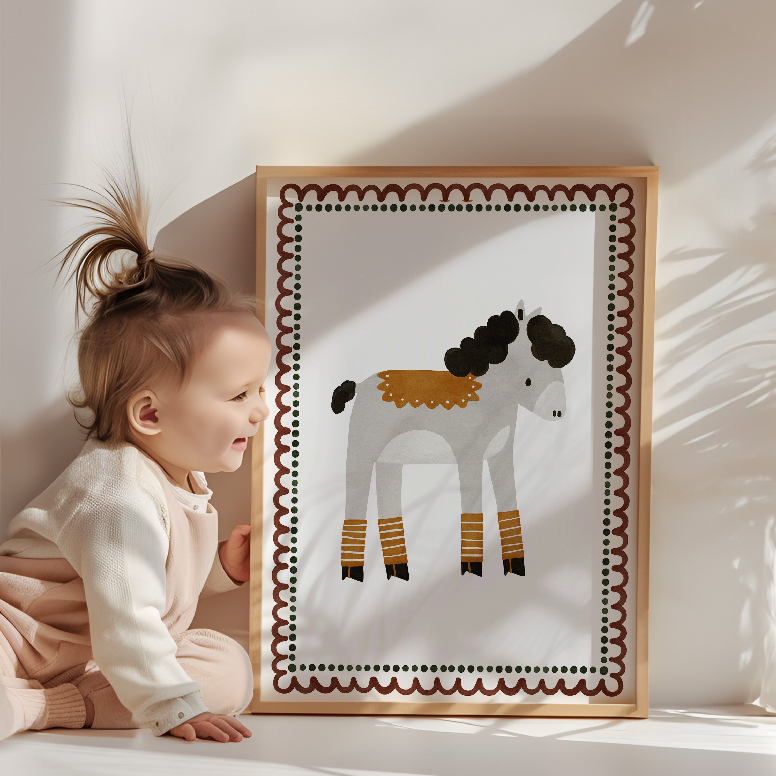 Retro kinderkamer poster - Ezel