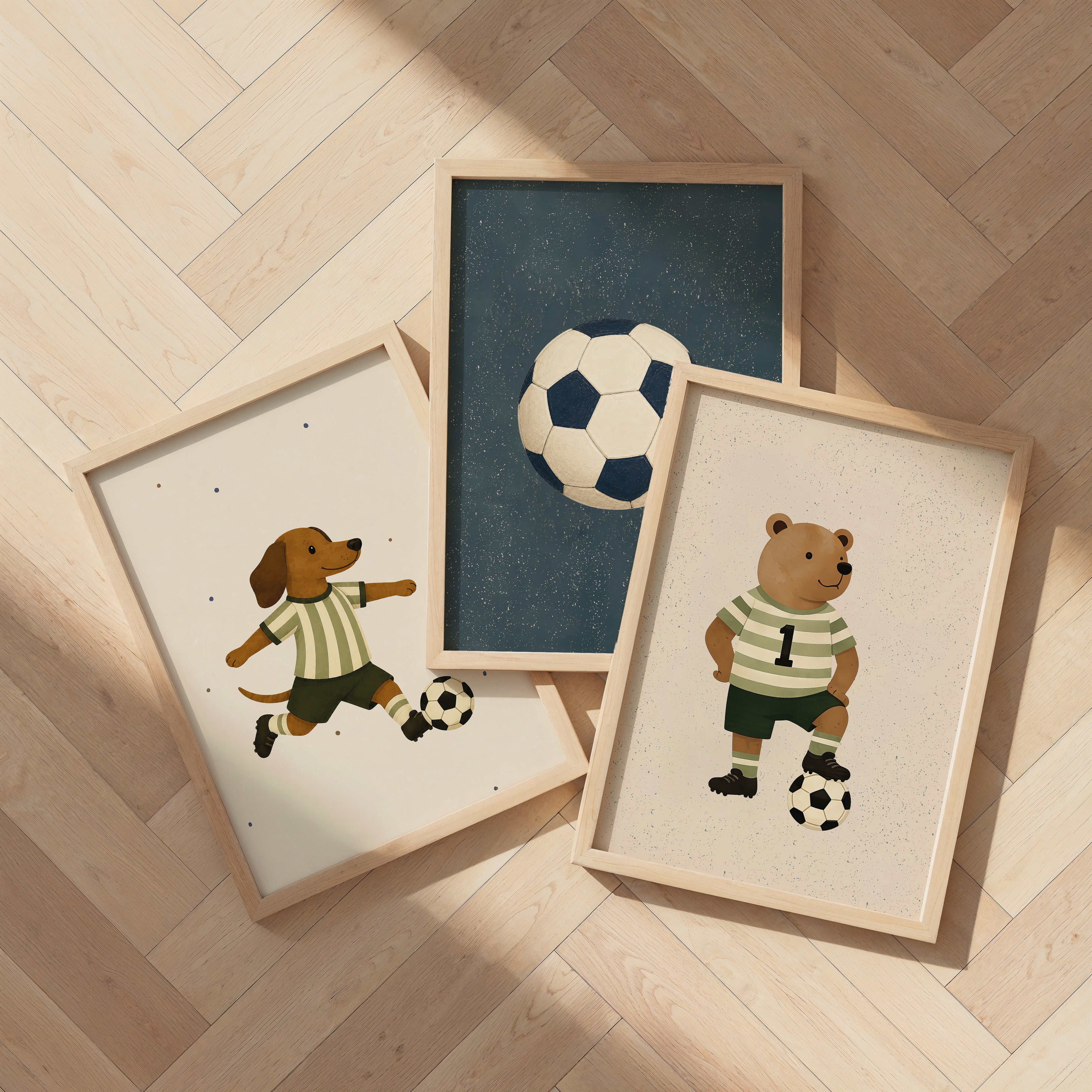 Kinderkamer poster - Voetbal beer