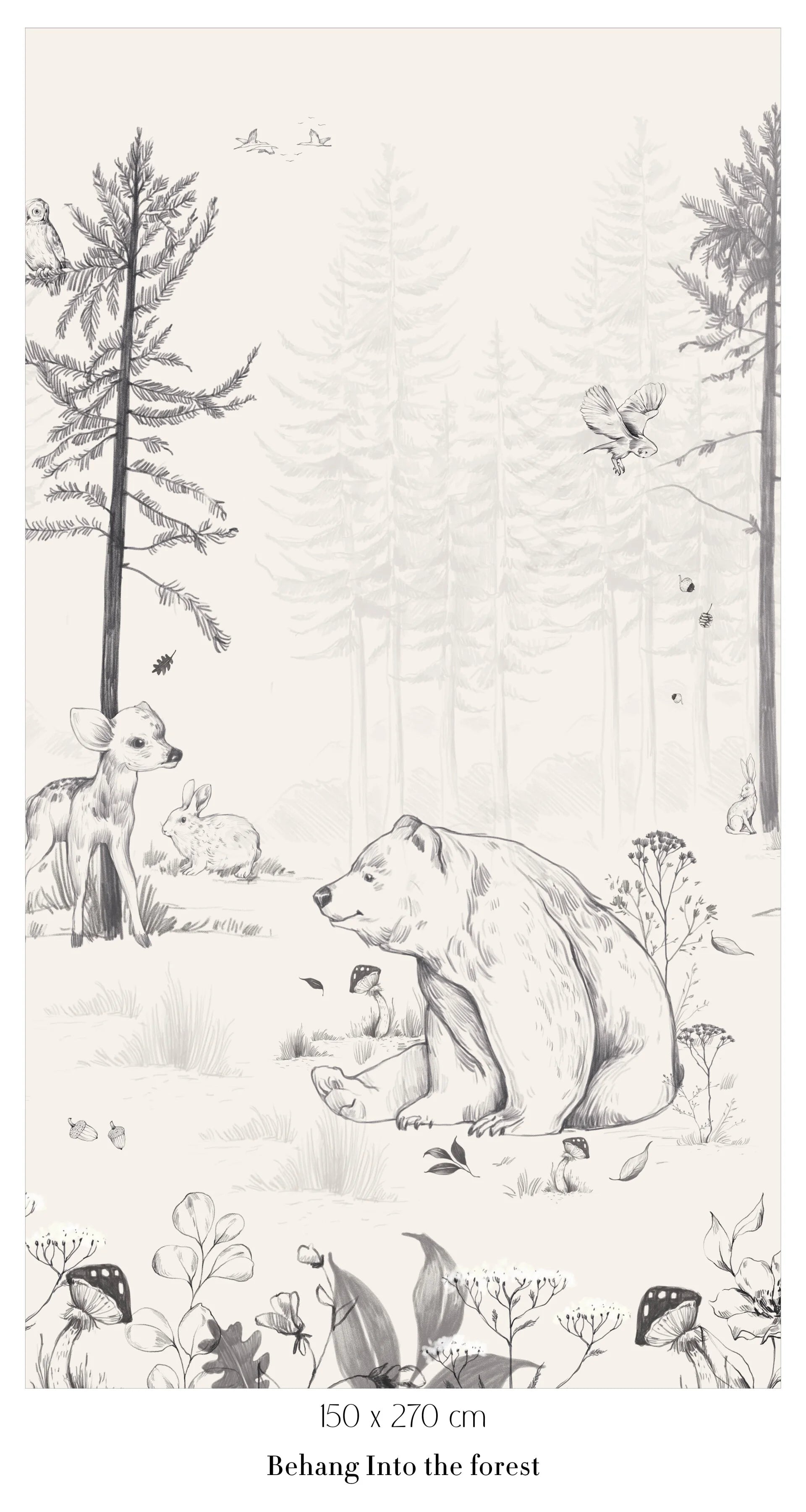 Collage wallpaper Into the Forest