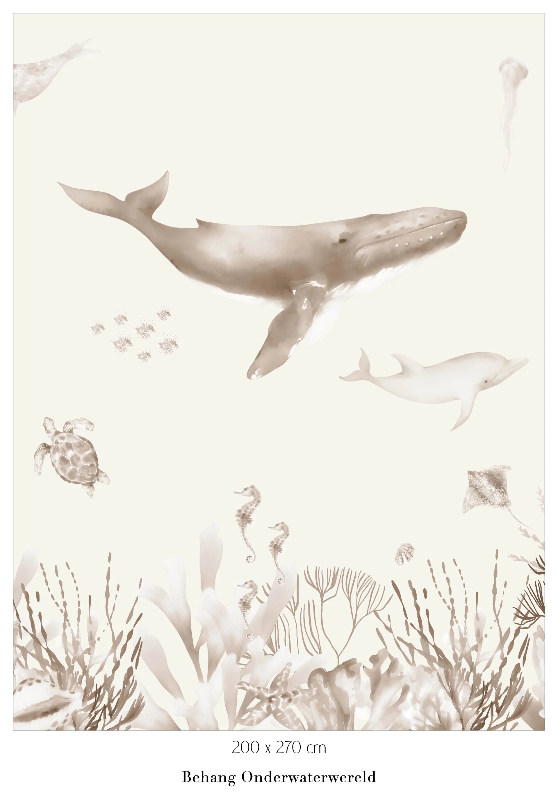 Collage wallpaper Underwater world