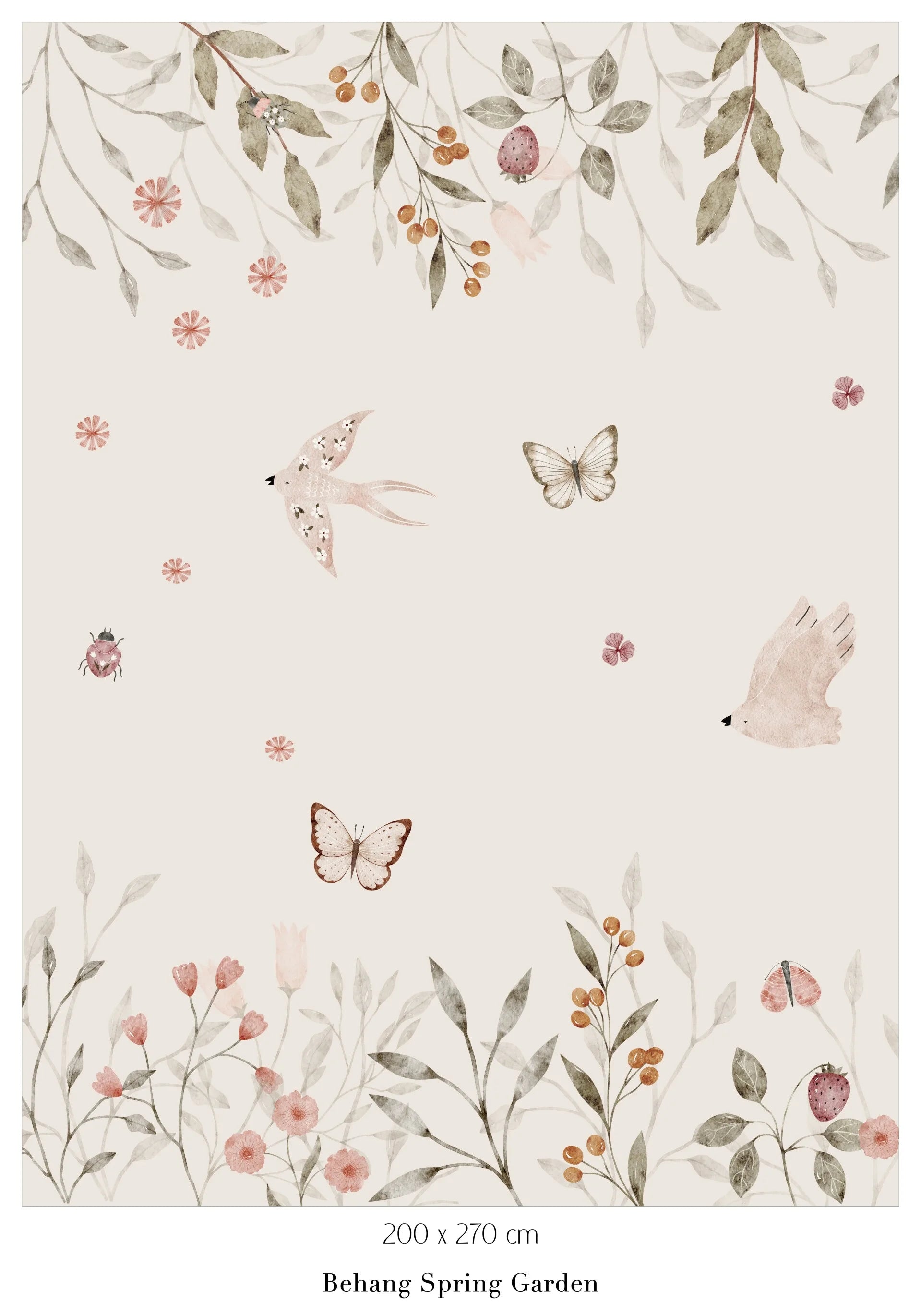 Collage behang Spring Garden