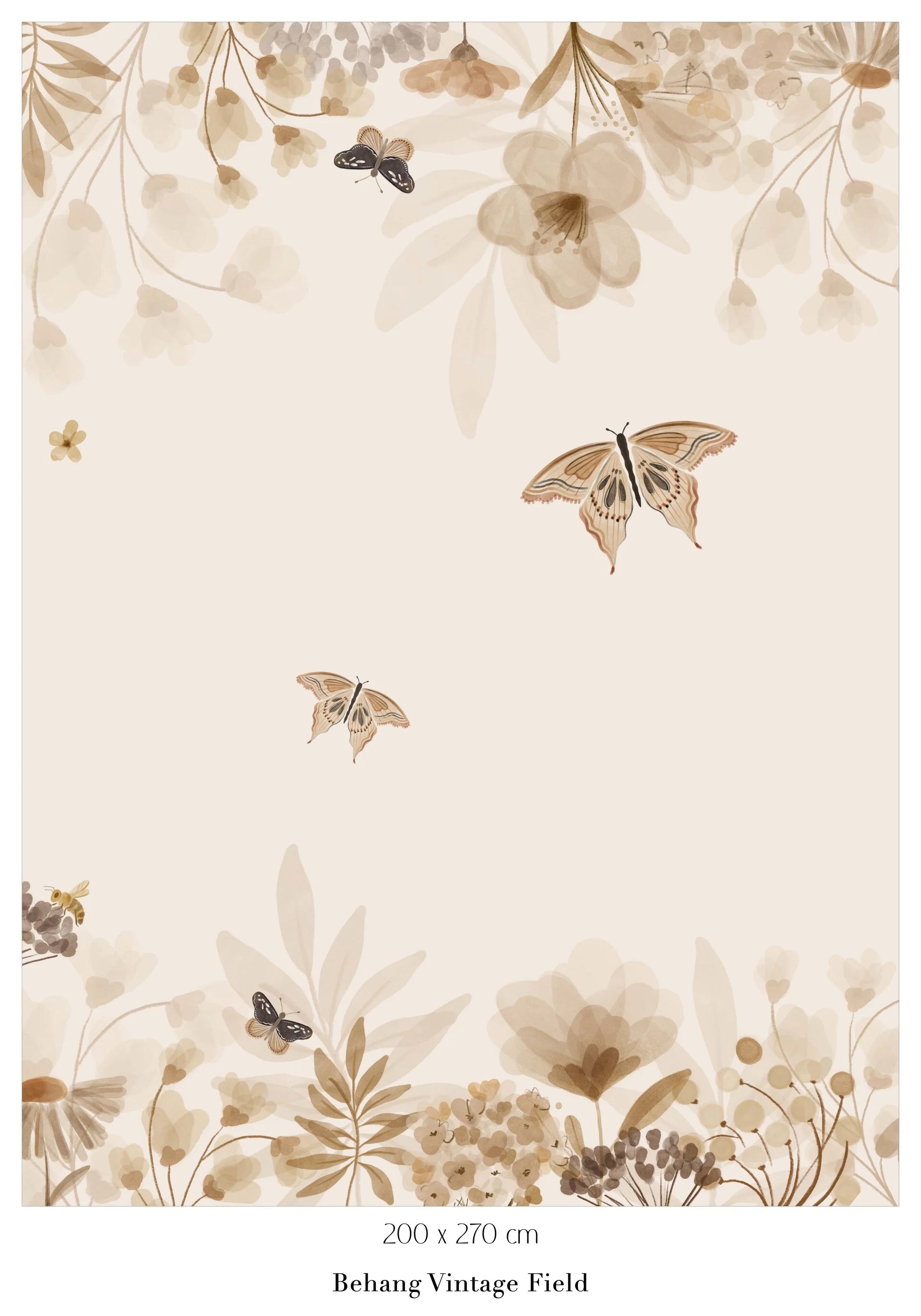 Collage behang Vintage Field