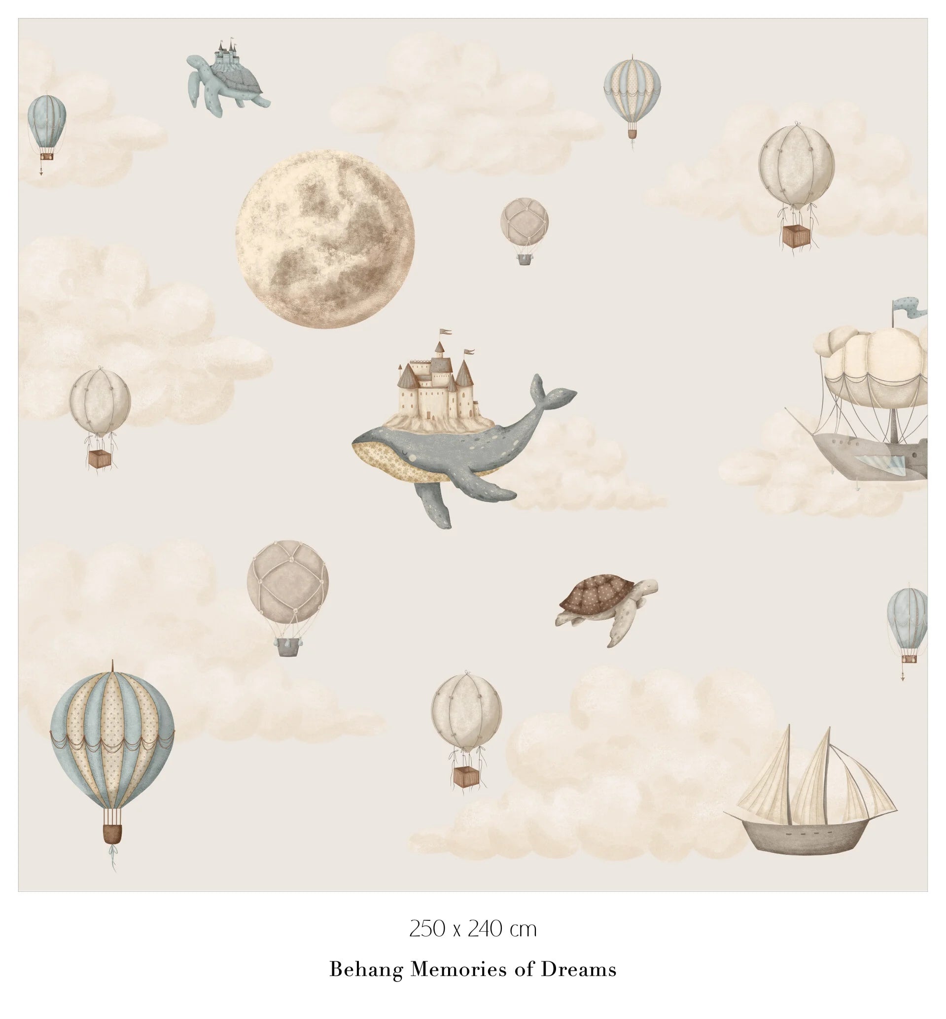 Collage behang Memories of Dreams