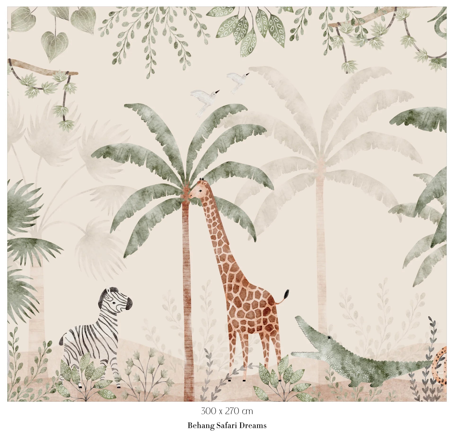 Collage behang Safari Dreams