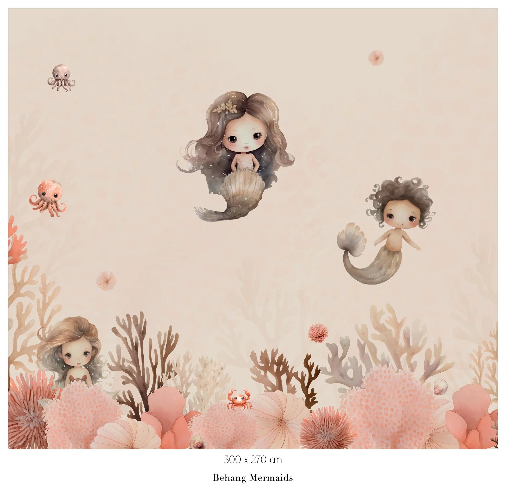 Collage behang Mermaids