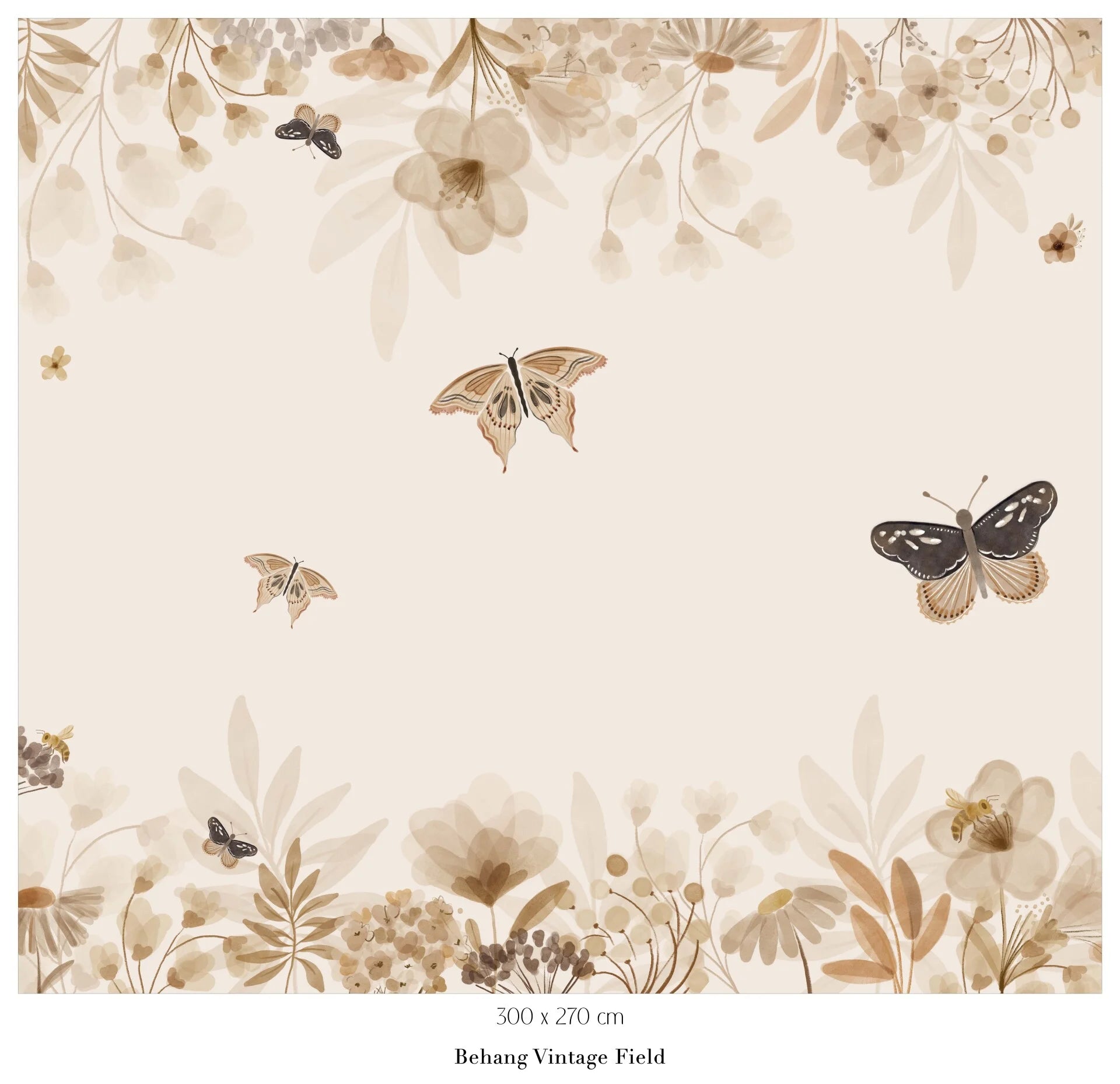 Collage behang Vintage Field