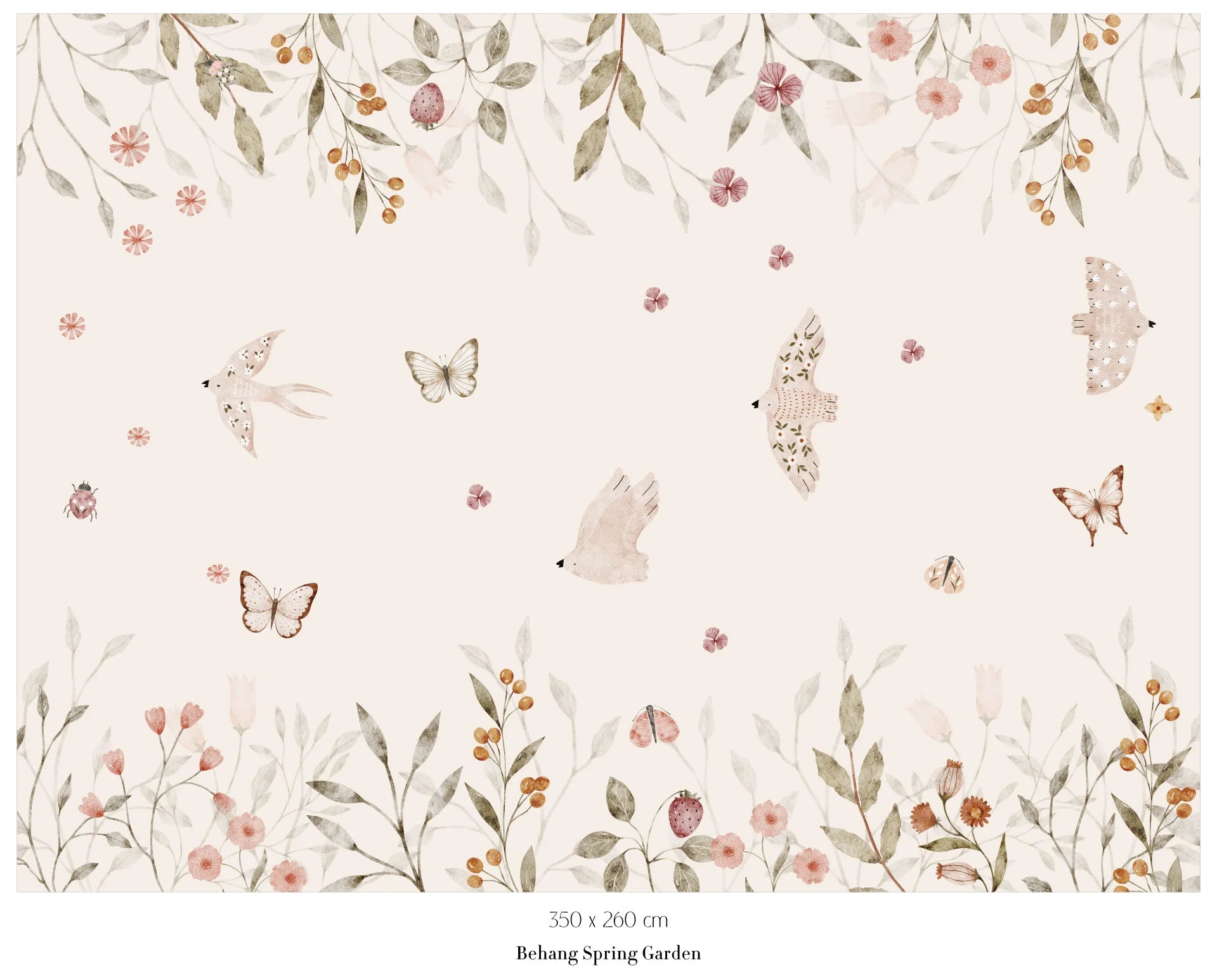 Collage behang Spring Garden