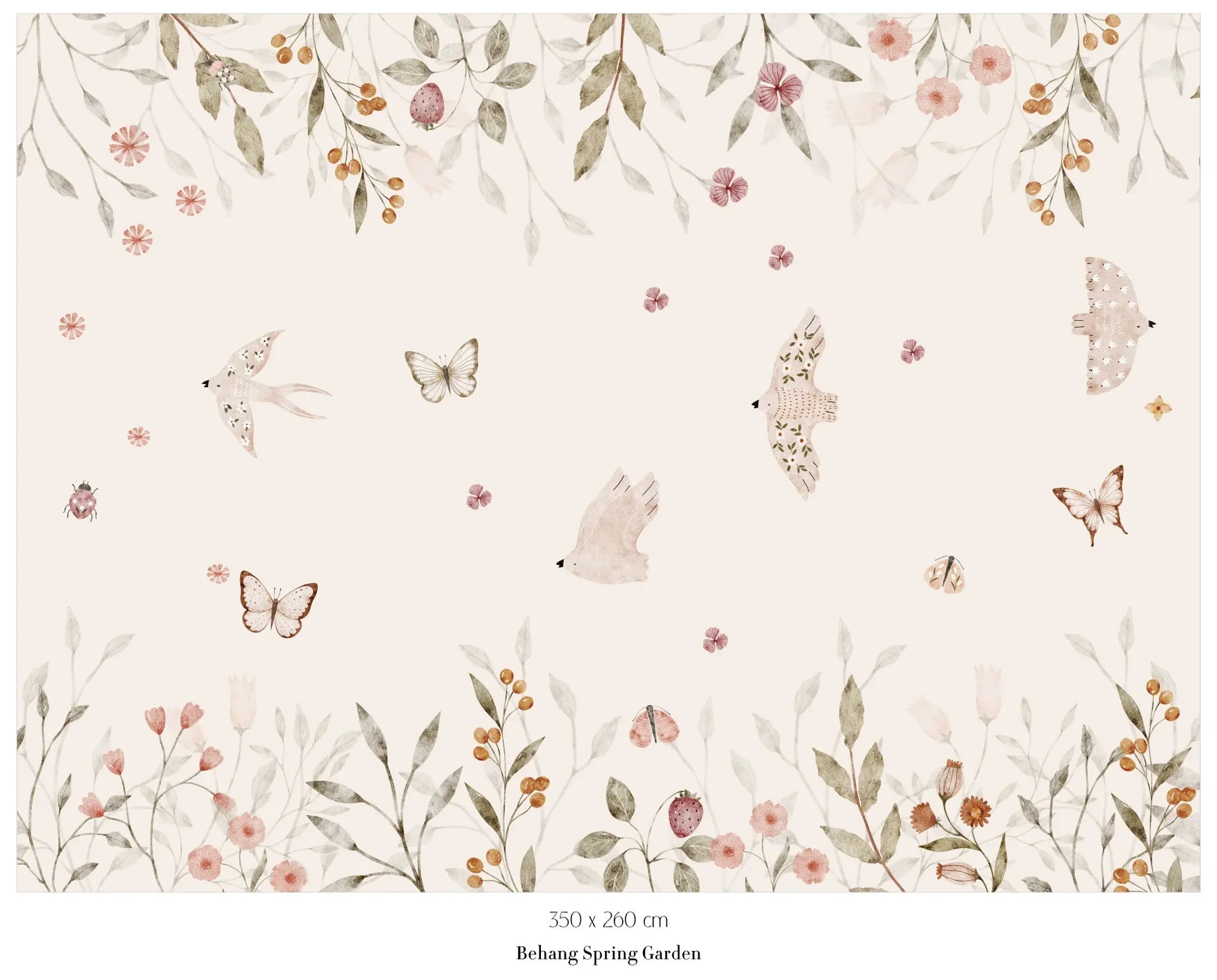 Collage wallpaper Jungle - brown