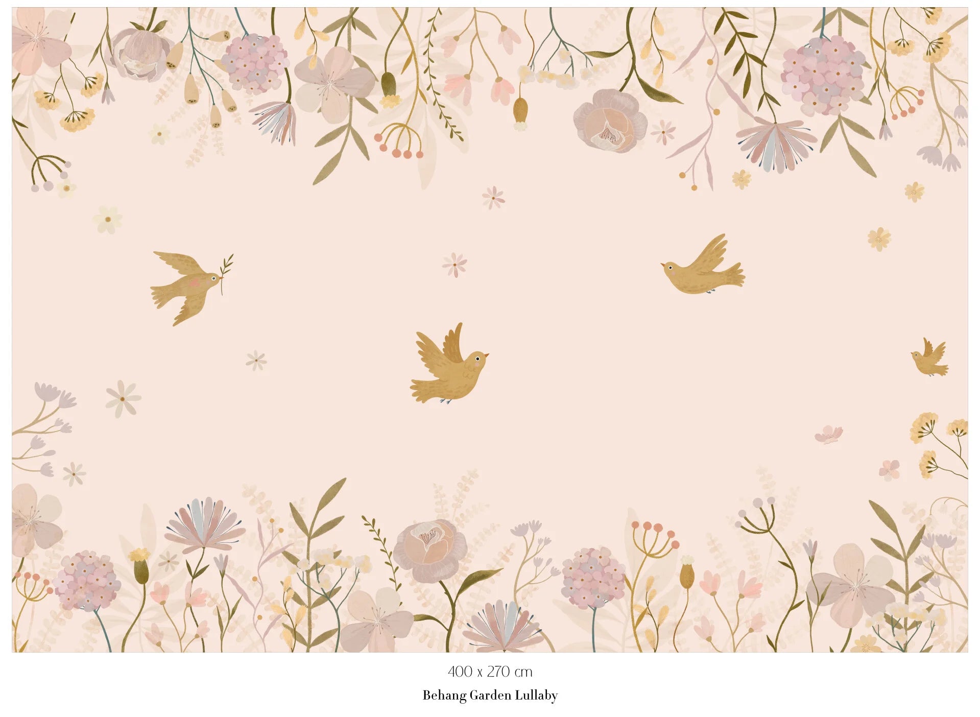 Collage wallpaper Garden Lullaby