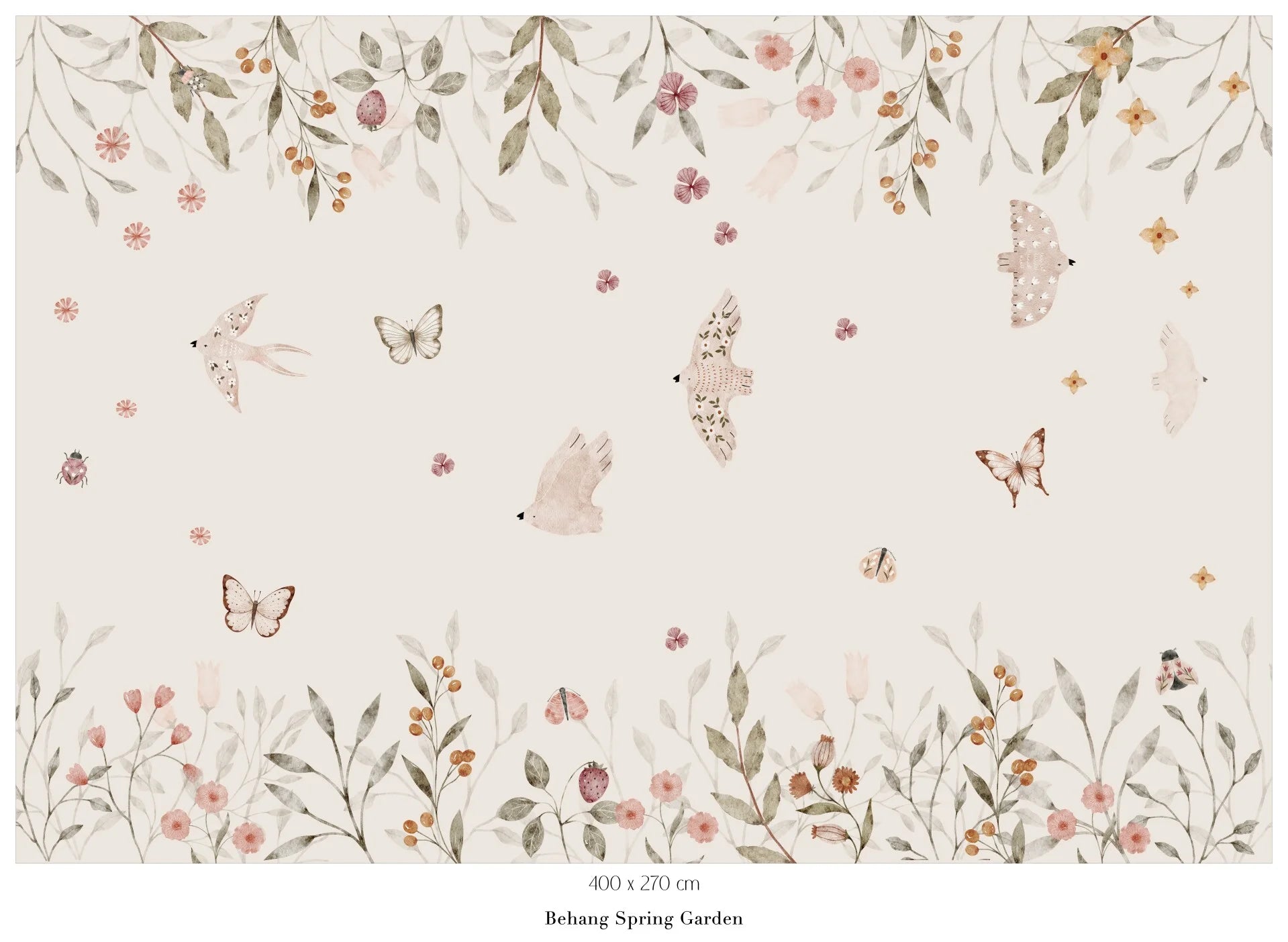 Collage behang Spring Garden