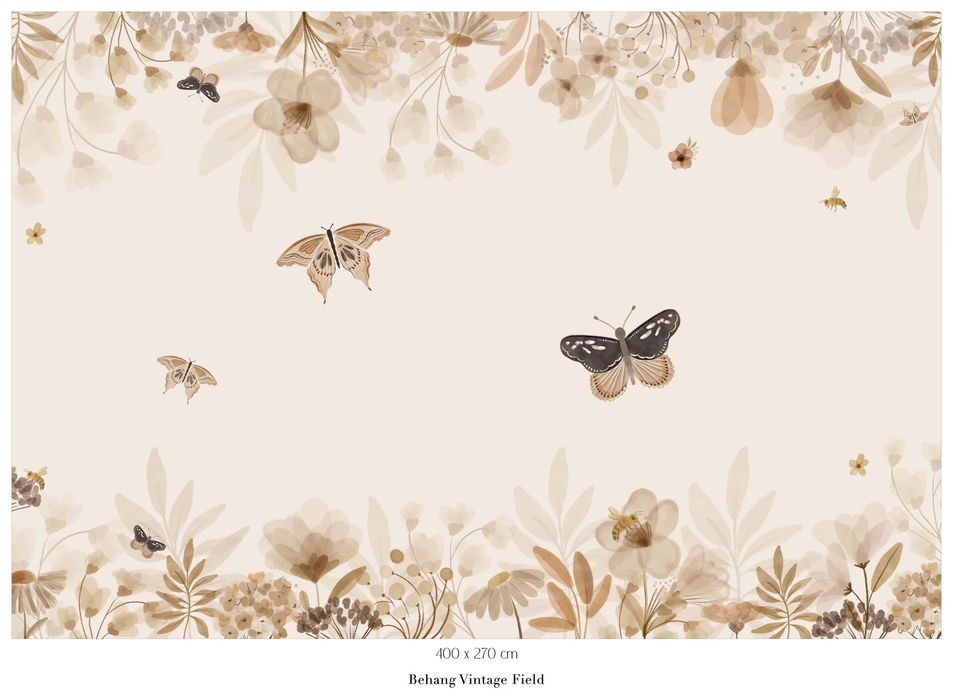 Collage behang Vintage Field