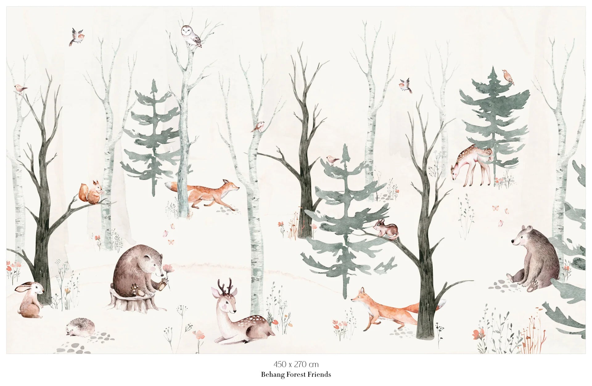 Collage wallpaper Forest Friends