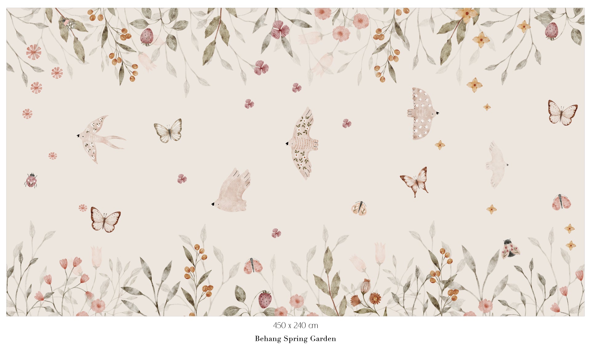 Collage behang Spring Garden