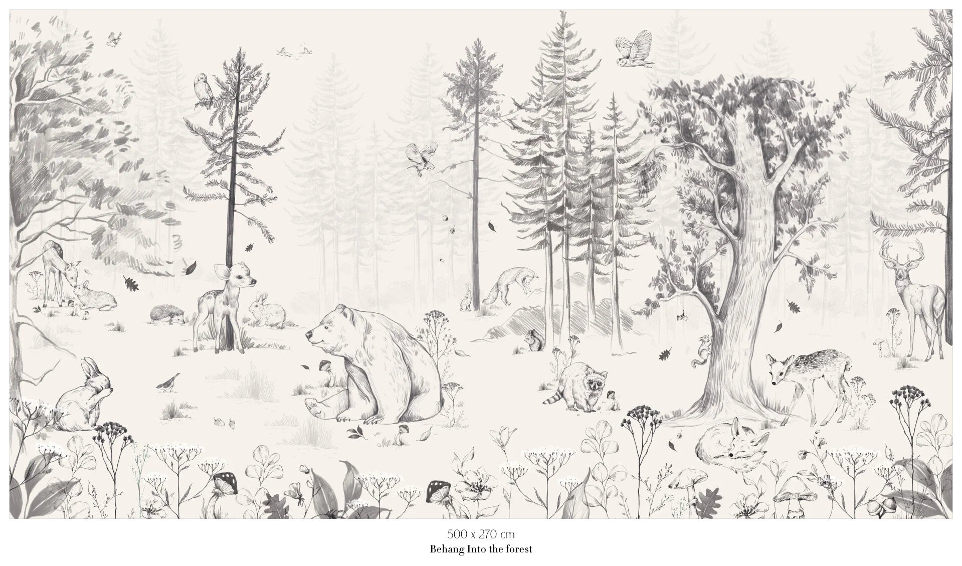 Collage wallpaper Into the Forest