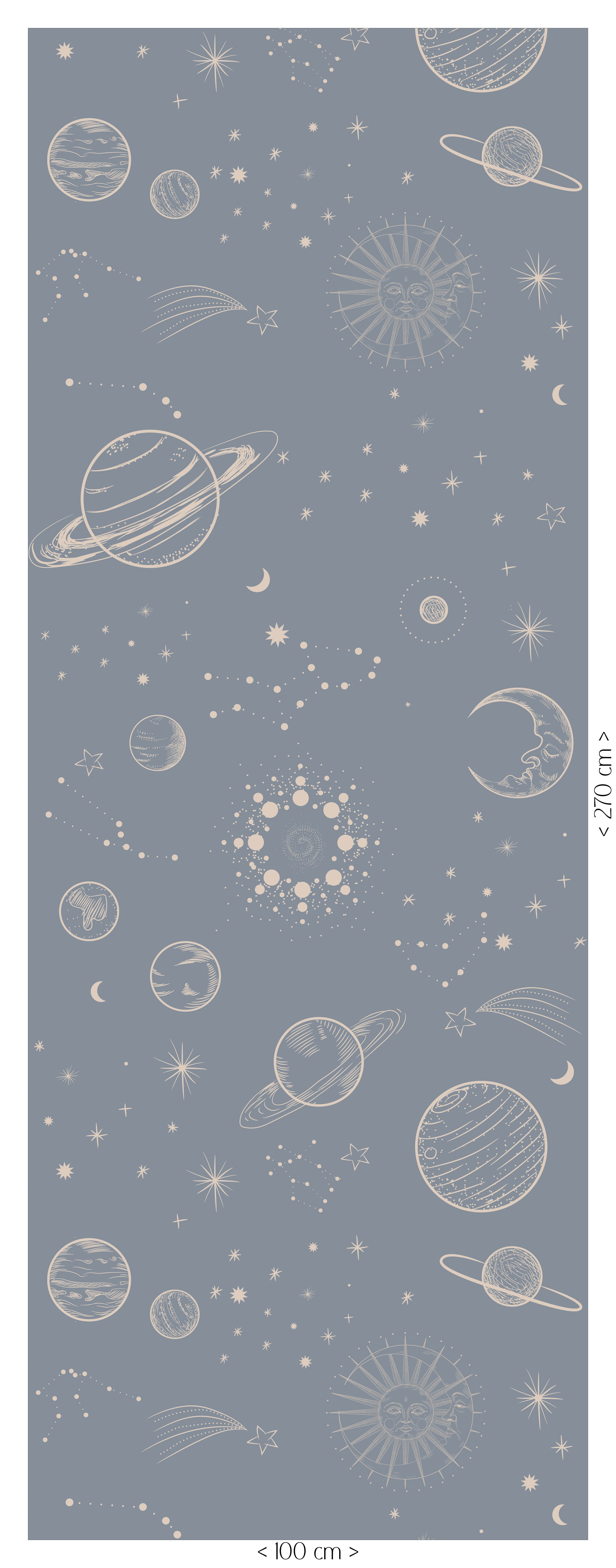 Wallpaper In Space - denim