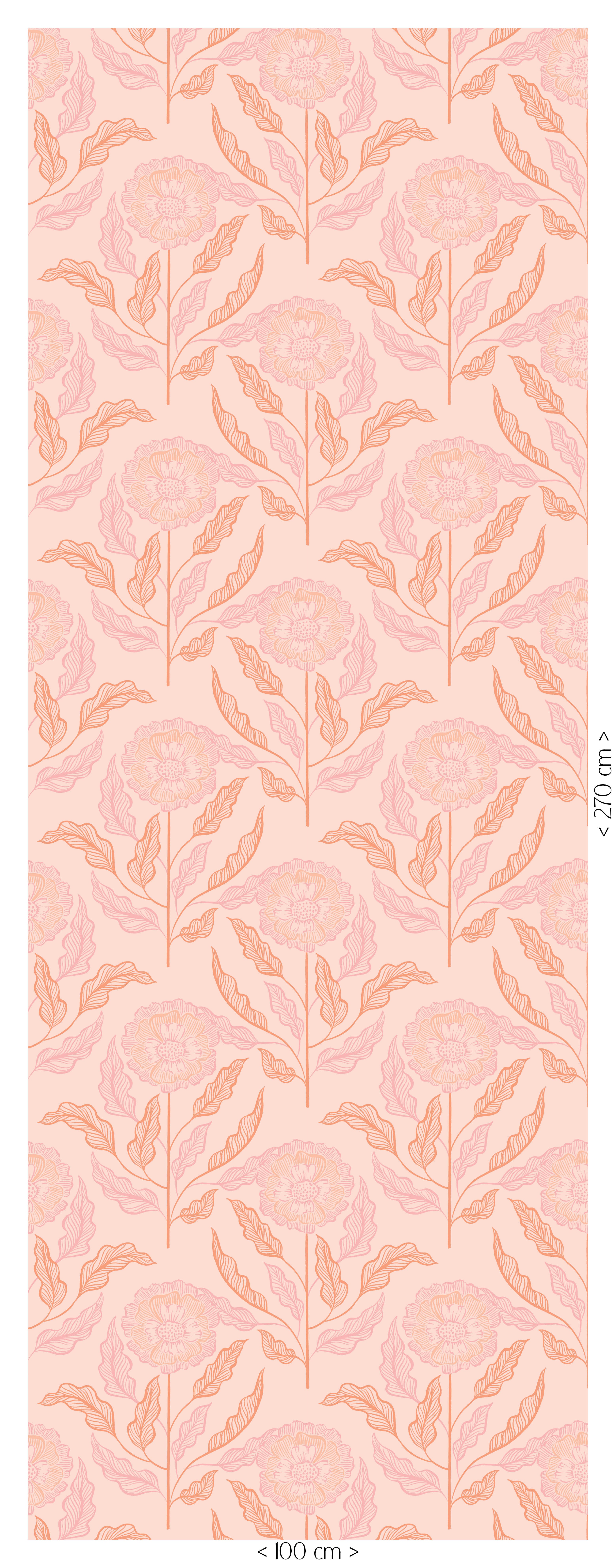 Behang Sunset Flowers