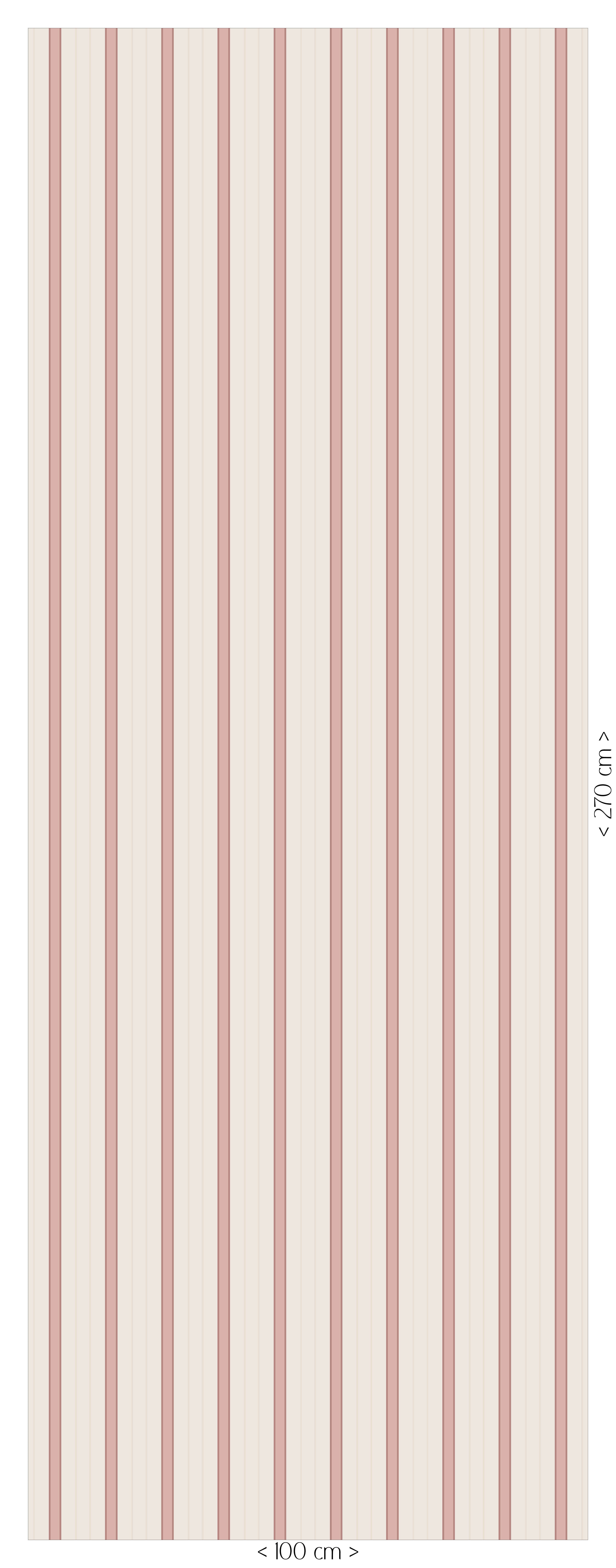 Behang Sweet Stripes – warm pink