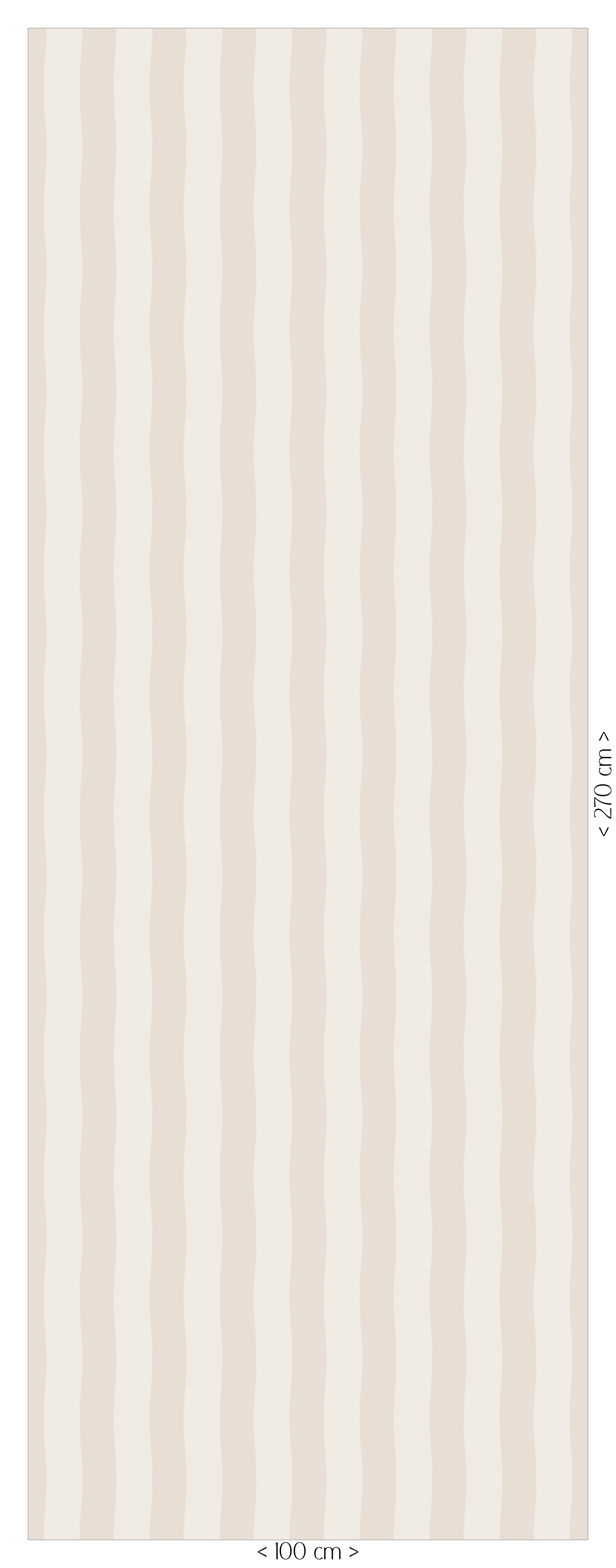 Behang Wavy Stripes – beige