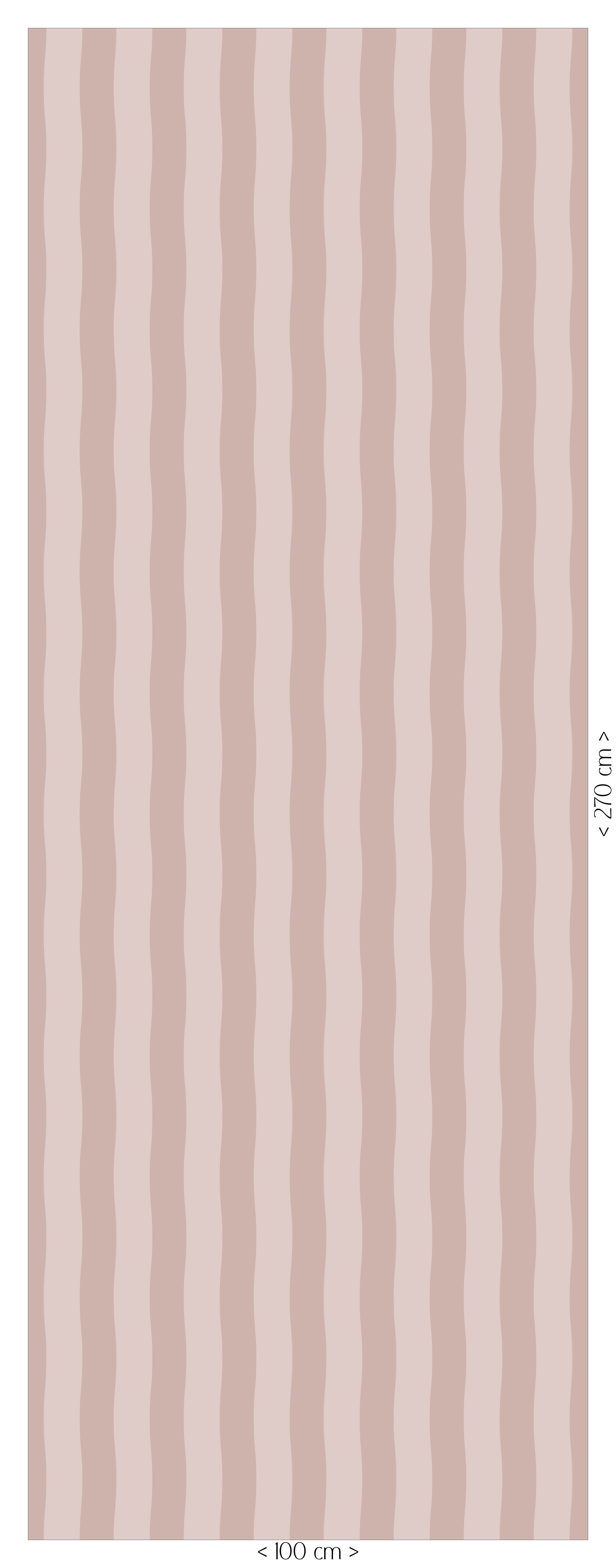 Behang Wavy Stripes - old rose