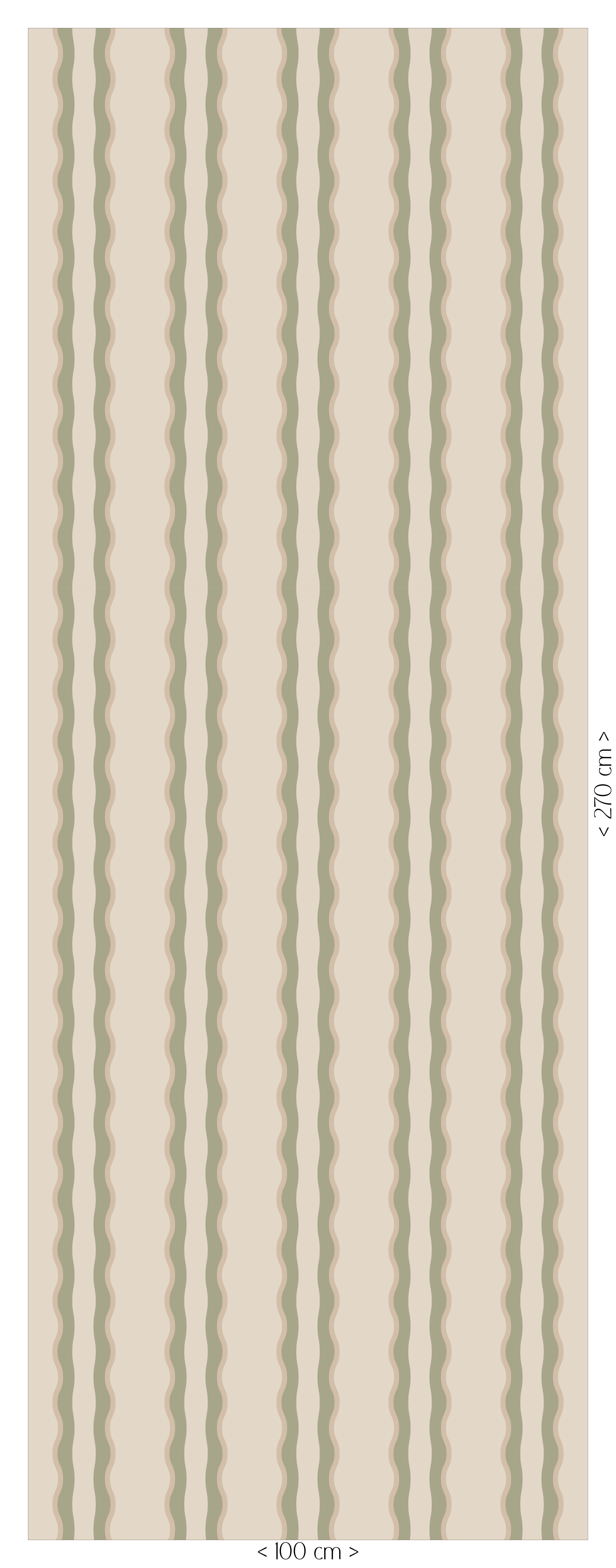 Wobbly Waves Wallpaper - green