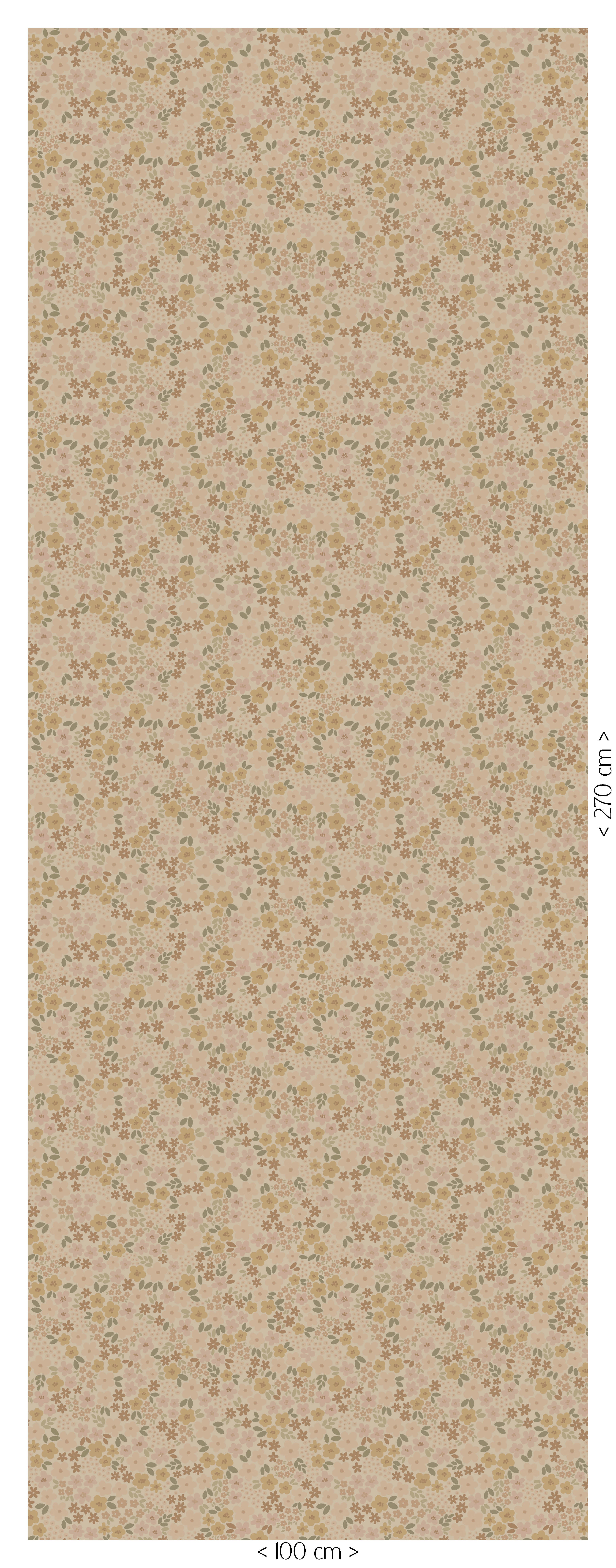 Behang Ditsy Flowers - meadow beige