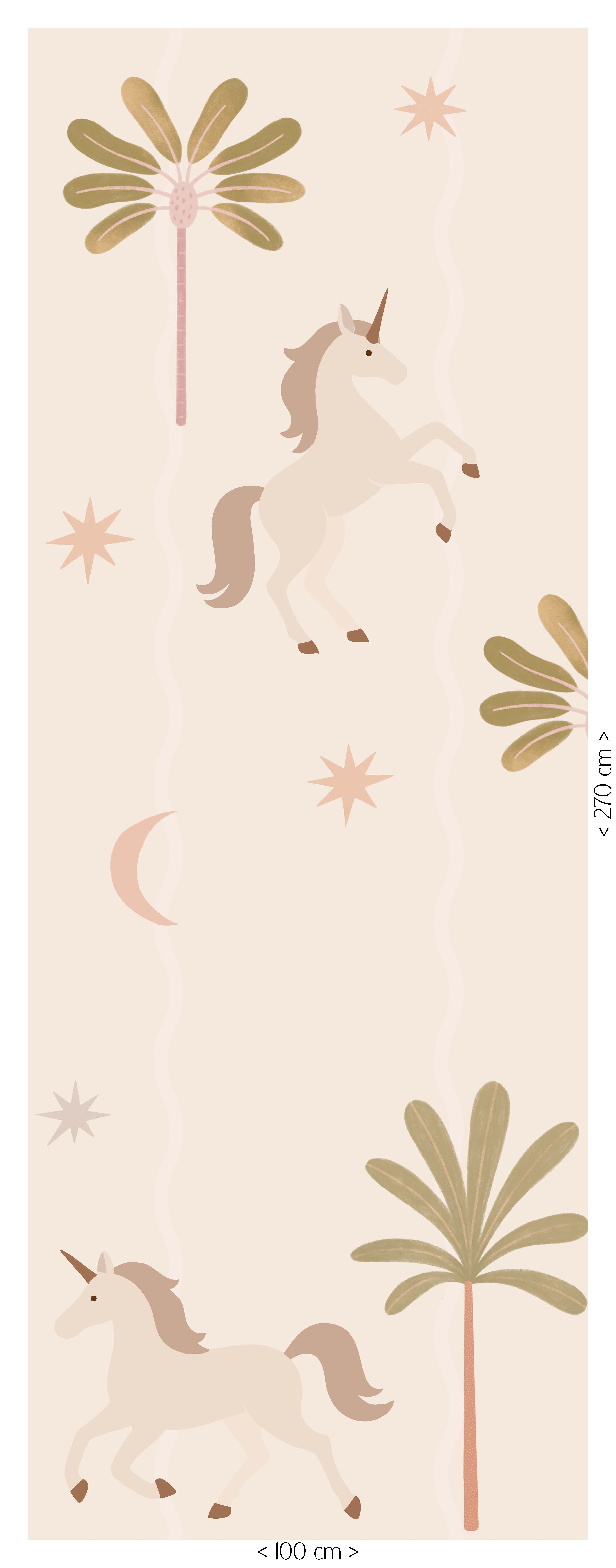 Behang Unicorn - stardust