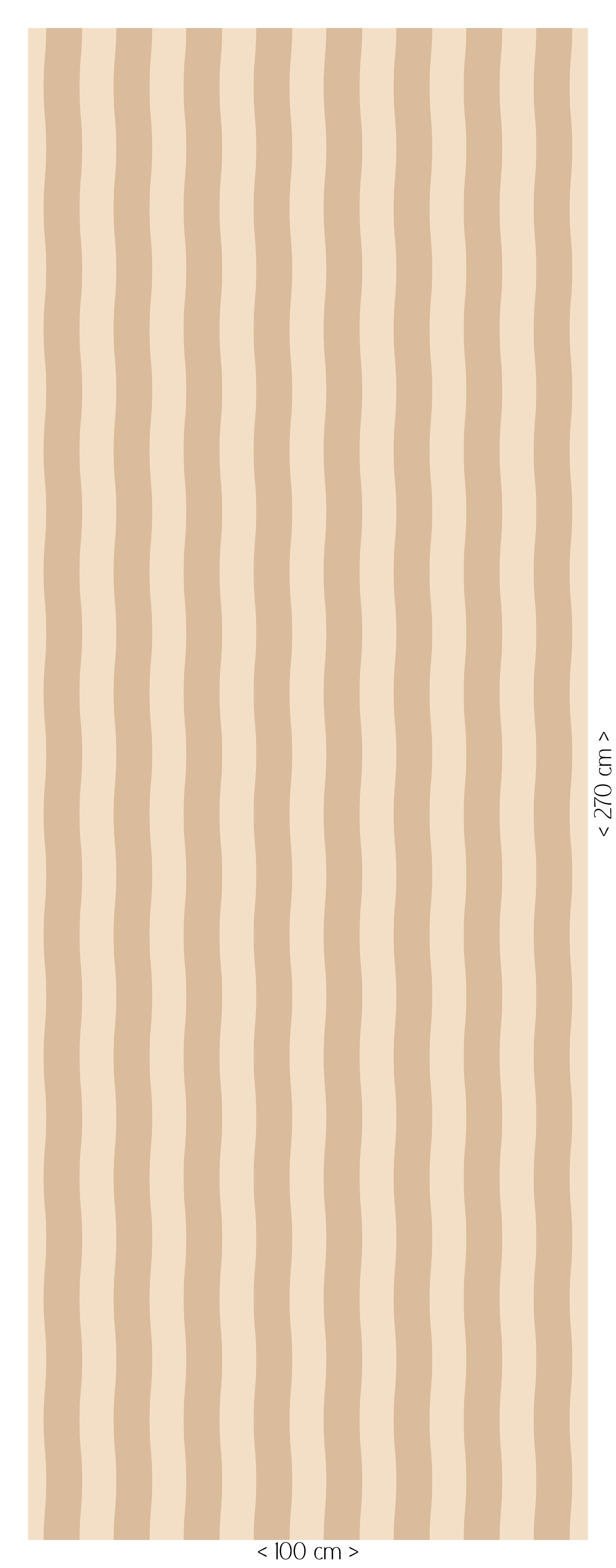 Behang Wavy Stripes - desert