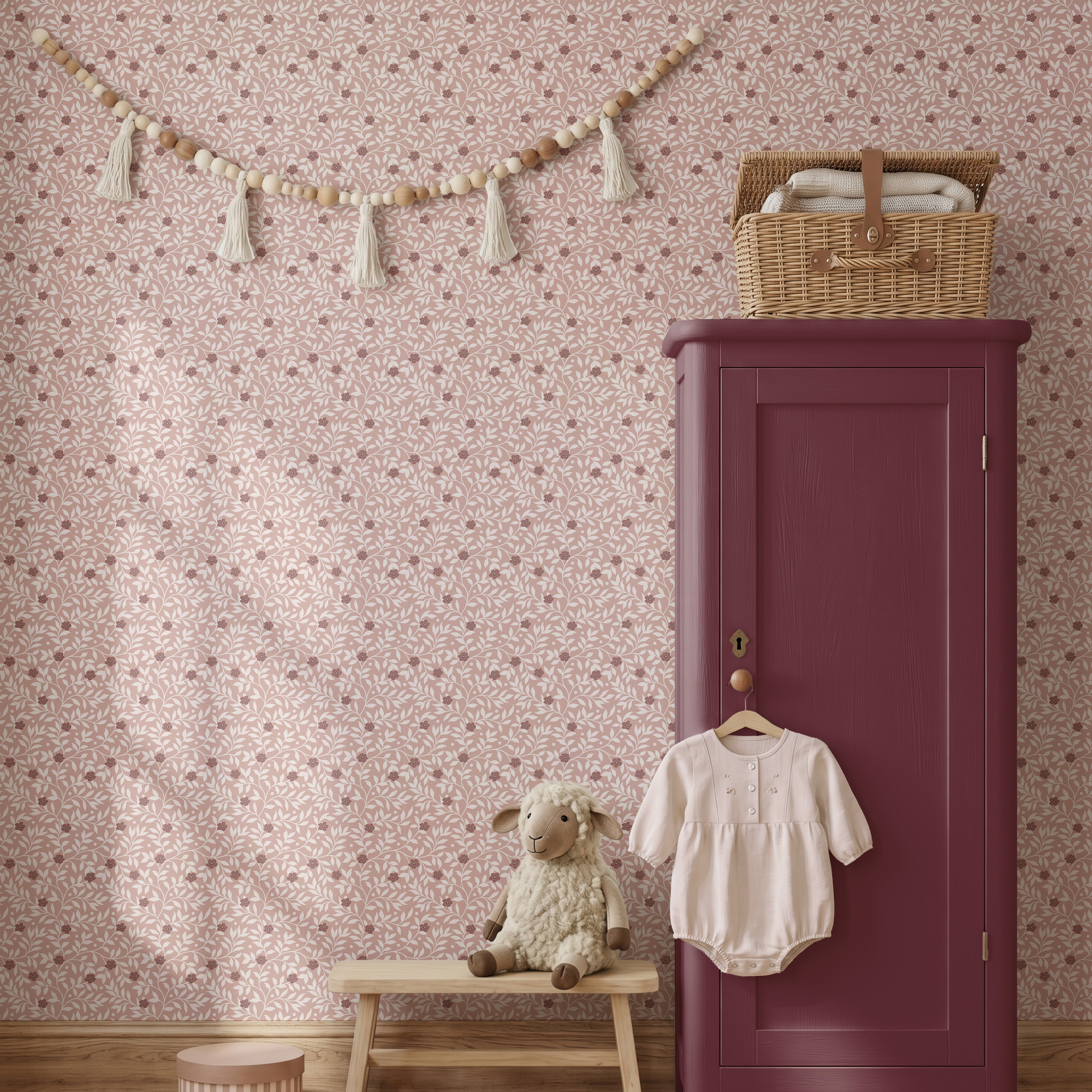 Wallpaper Tiny Blossom - apricot