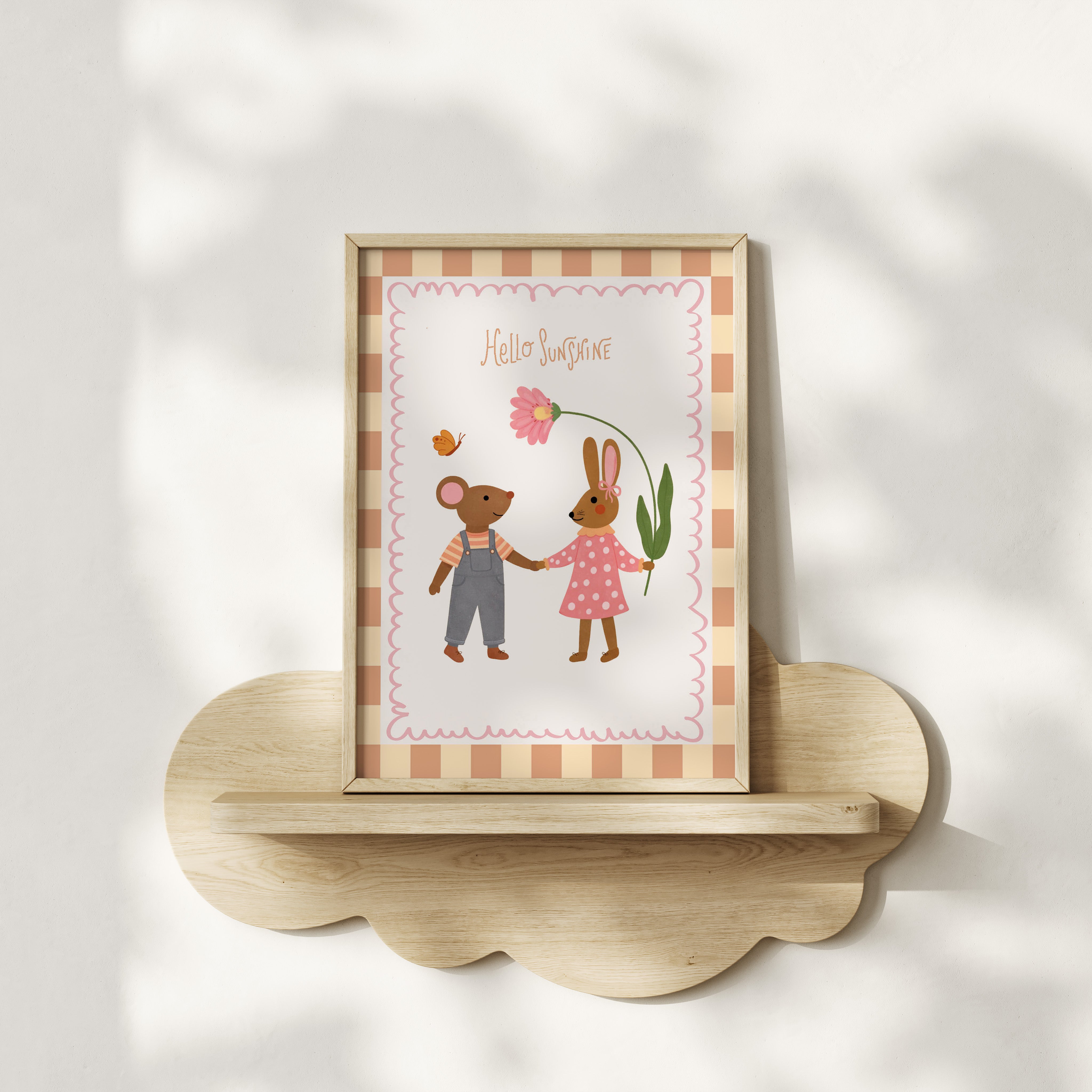 Children's room poster - Bear in pajamas